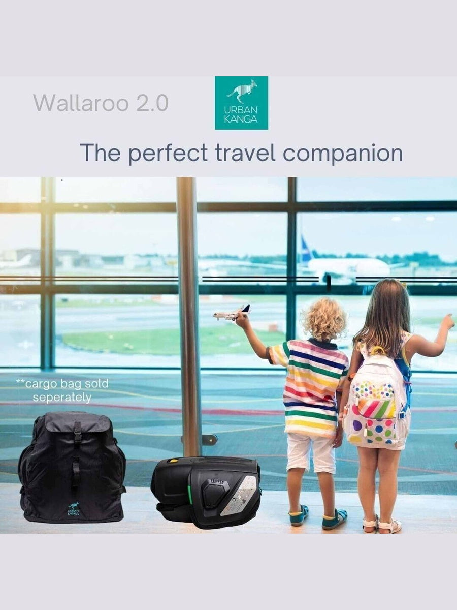 Urban Kanga Wallaroo 2 Car Seat Booster Portable & Foldable ISOFIX i-Size, Black Urban Kanga Mama's Joy