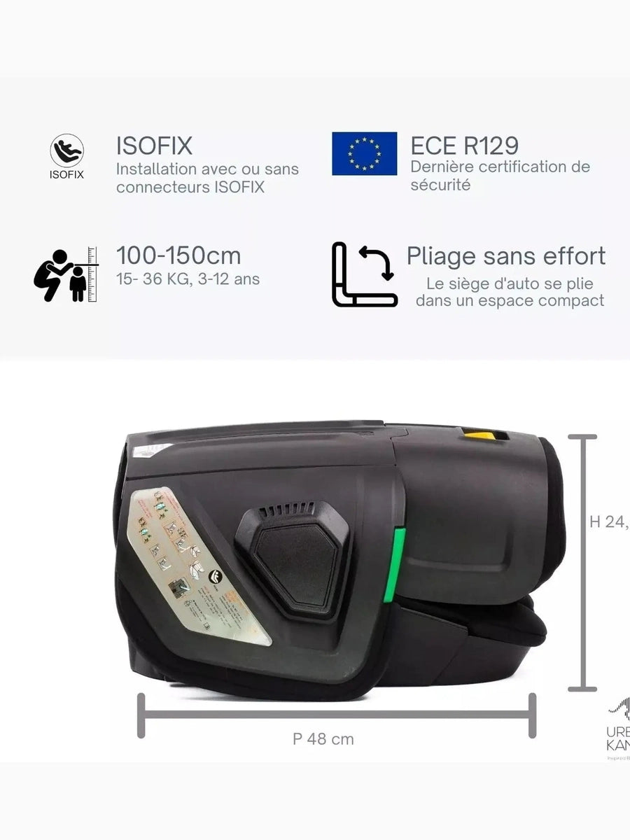 Urban Kanga Wallaroo Car Seat Booster Portable & Foldable ISOFIX i-Size, Gr. 2/3 Urban Kanga Mama's Joy
