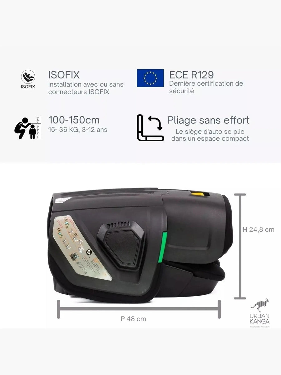 Urban Kanga Wallaroo Car Seat Booster Portable & Foldable ISOFIX i-Size, Gr. 2/3 Urban Kanga Mama's Joy