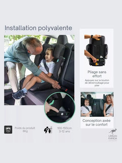 Urban Kanga Wallaroo Car Seat Booster Portable & Foldable ISOFIX i-Size, Gr. 2/3 Urban Kanga Mama's Joy
