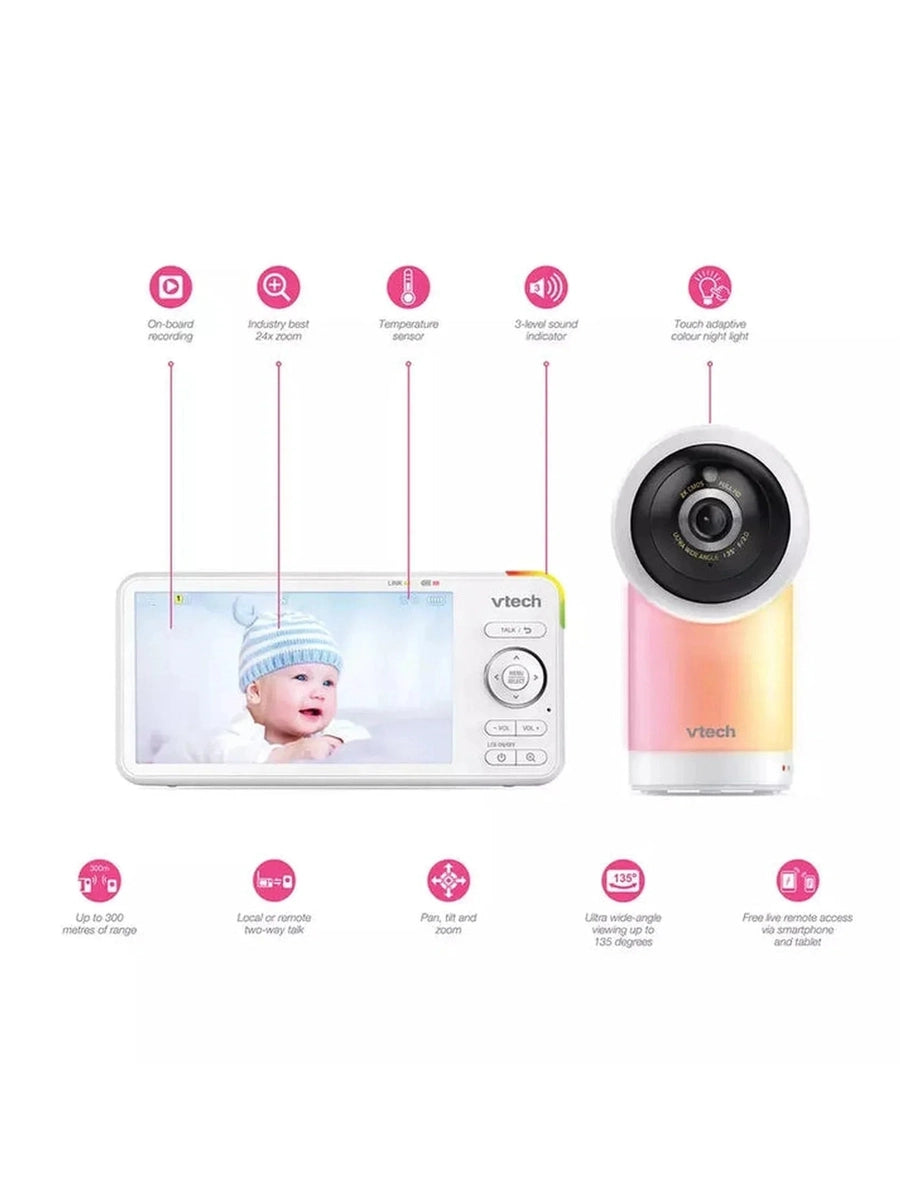 VTech RM5766HD Smart Wi-Fi Baby Monitor with 5