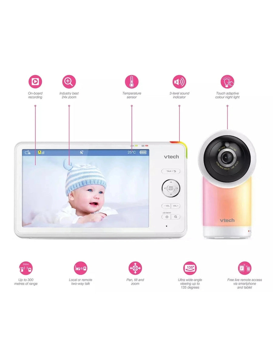 VTech RM7766HD Smart Pan & Tilt Baby Monitor – 7 Inch Display VTech Mama's Joy