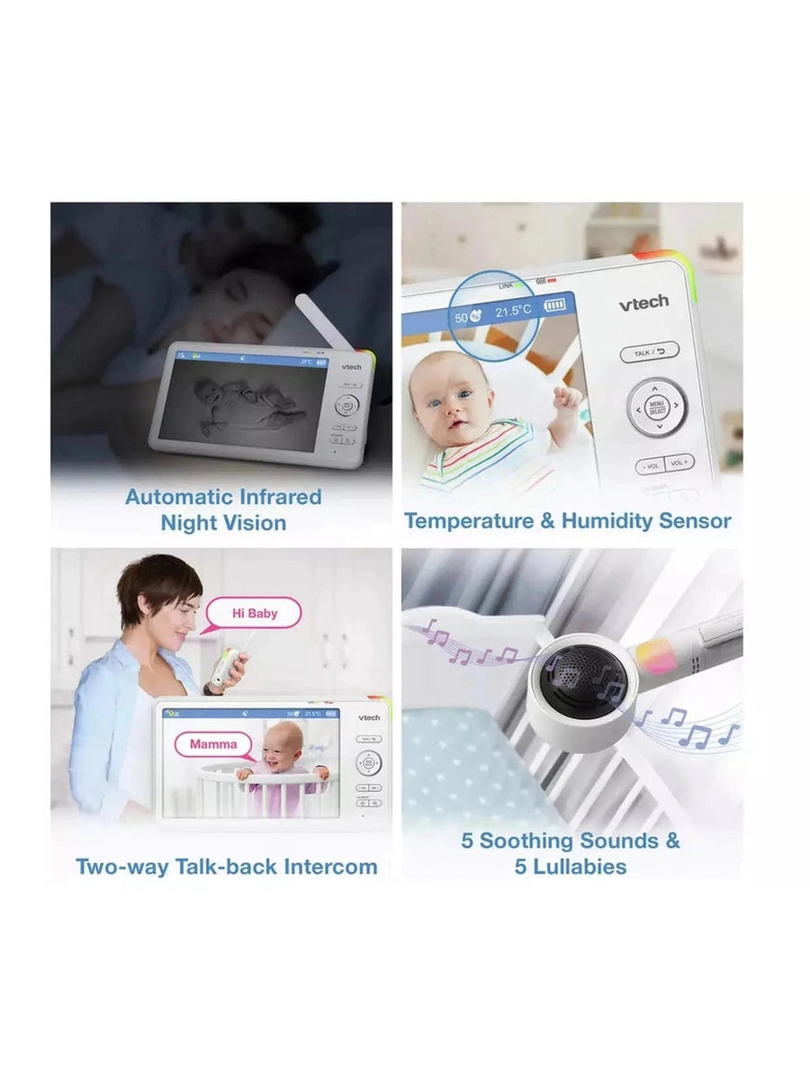 VTech RM7787HD 7 Inch Over-The-Cot Smart Baby Monitor VTech Mama's Joy
