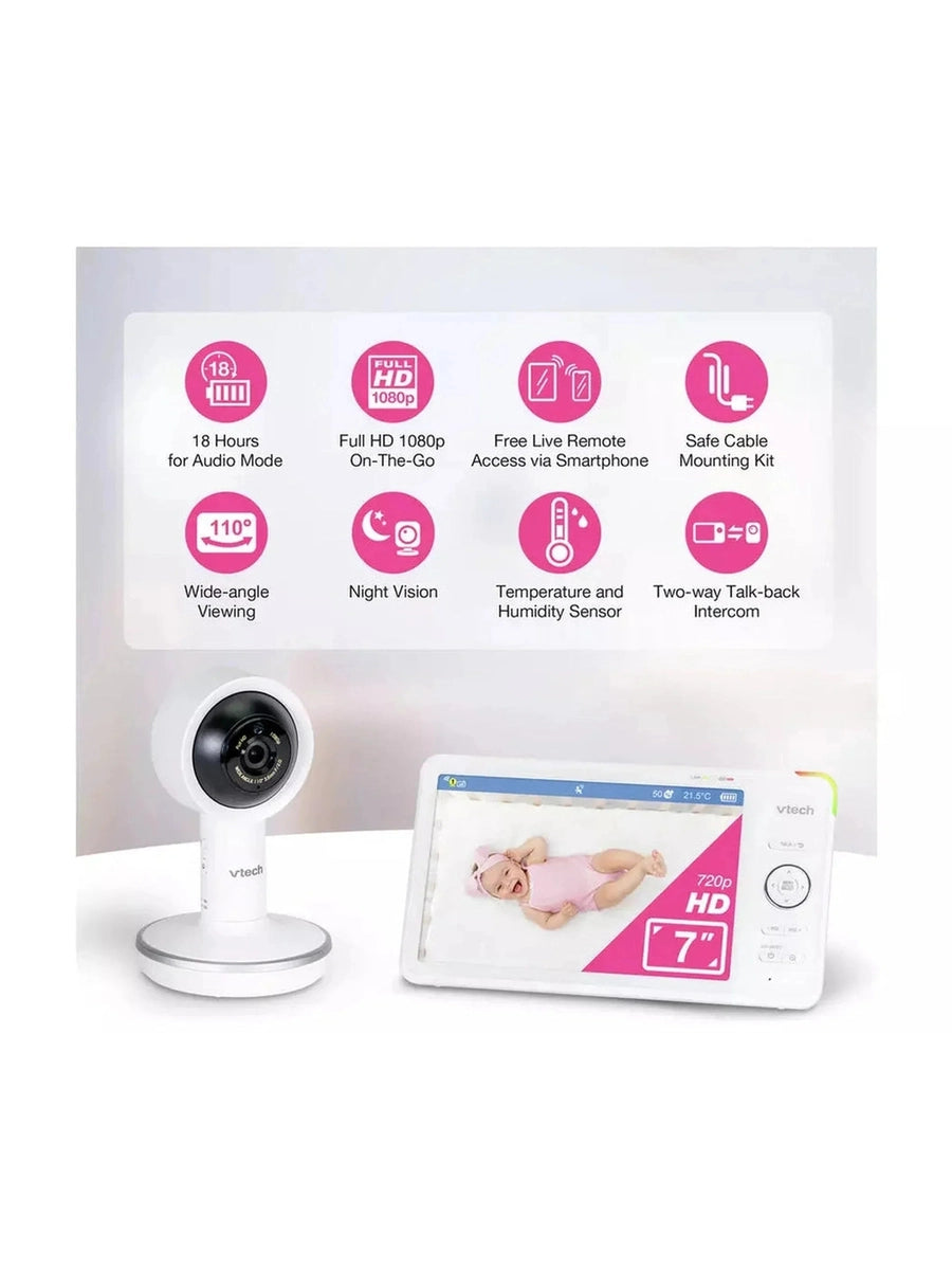 VTech RM7787HD 7 Inch Over-The-Cot Smart Baby Monitor VTech Mama's Joy