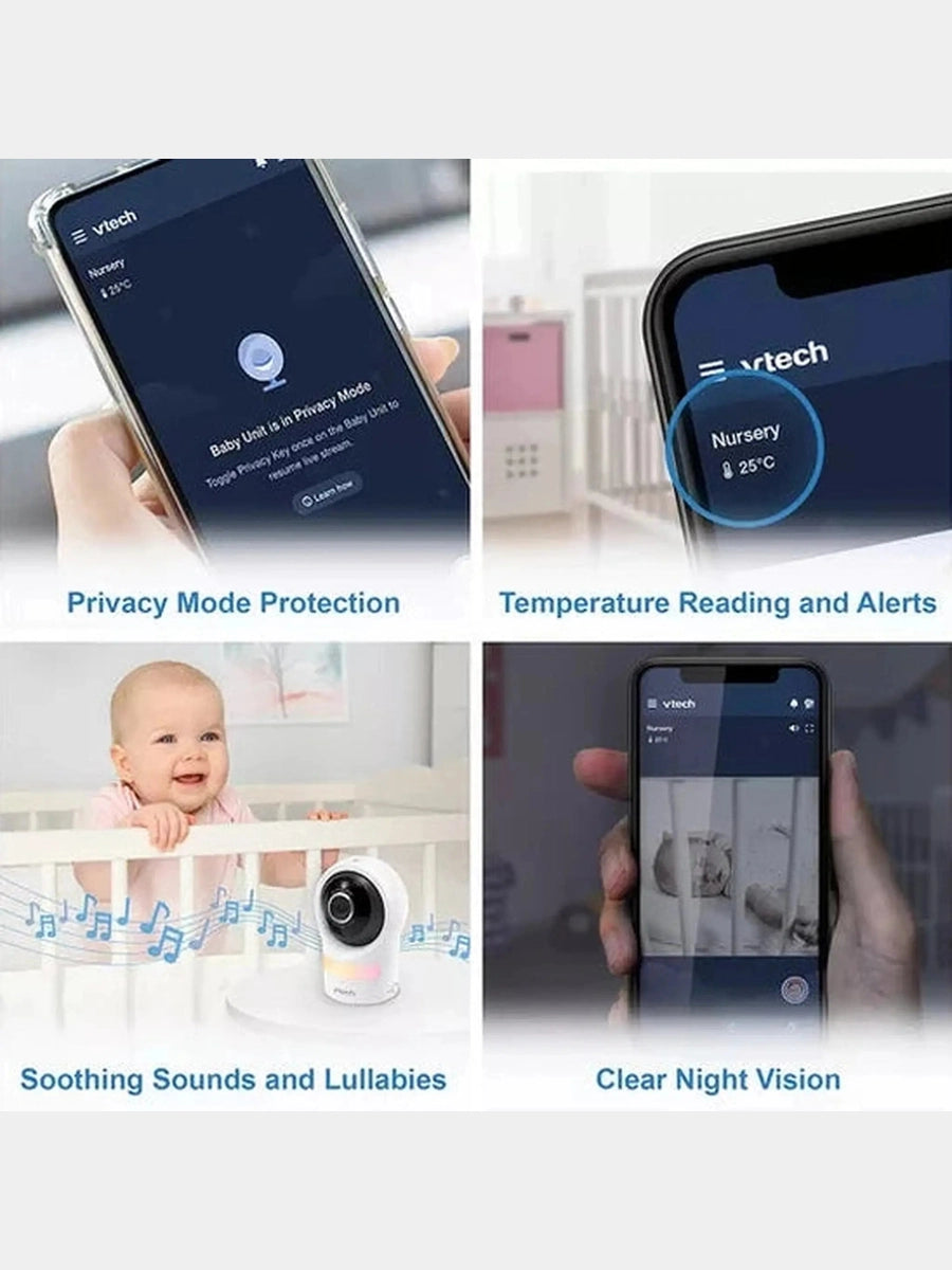 VTech RM9761 Pan & Tilt Smart Video Baby Monitor – White VTech Mama's Joy