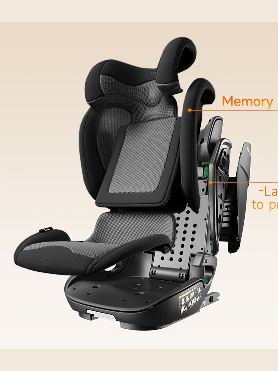 Welldon Cocoon Travel 2 High Back Booster Car Seat – Ebony Black Welldon Mama's Joy