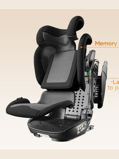 Welldon Cocoon Travel 2 High Back Booster Car Seat – Ebony Black Welldon Mama's Joy