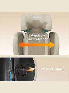 Welldon Cocoon Travel 2 High Back Booster Car Seat – Sahara Beige Welldon Mama's Joy