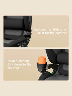 Welldon Cocoon Travel 2 High Back Booster Car Seat – Ebony Black Welldon Mama's Joy