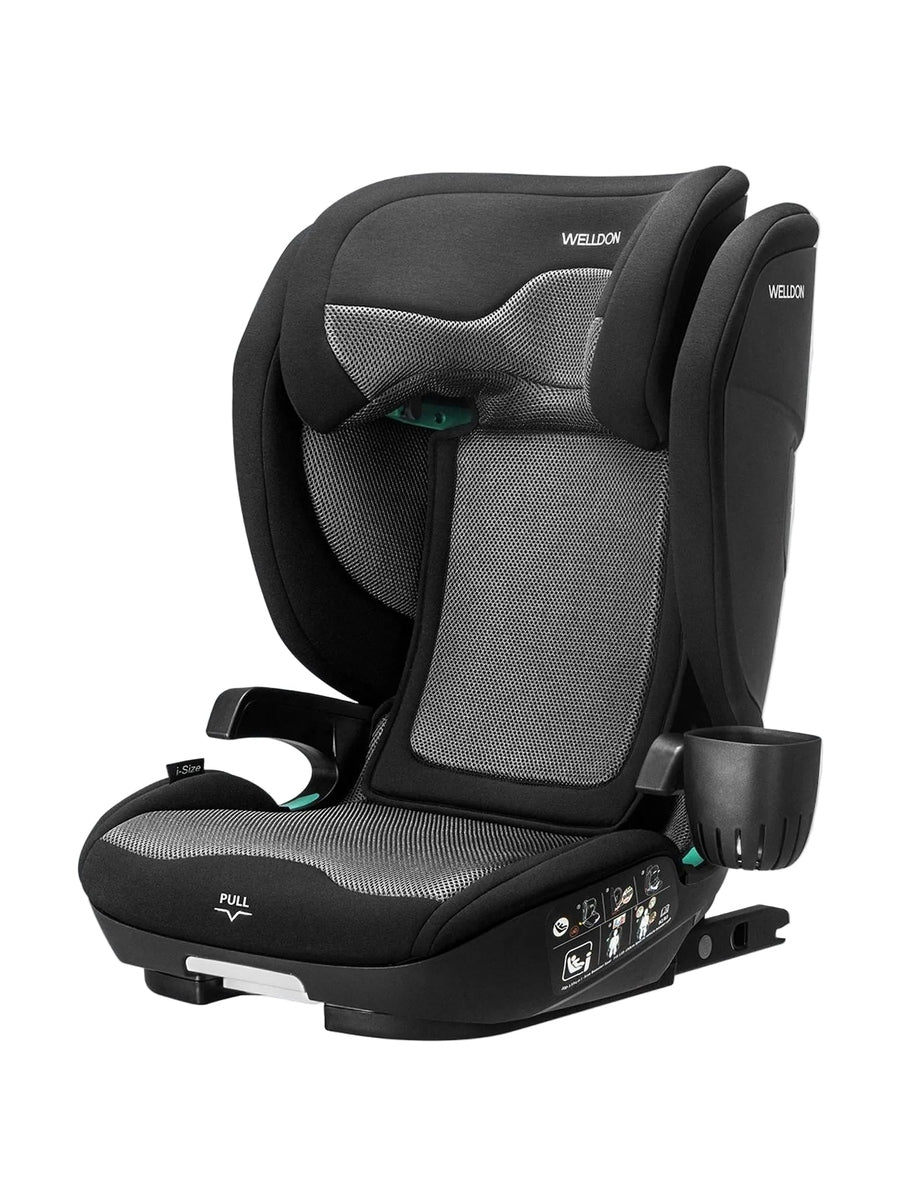 Welldon Cocoon Travel 2 High Back Booster Car Seat – Ebony Black Welldon Mama's Joy