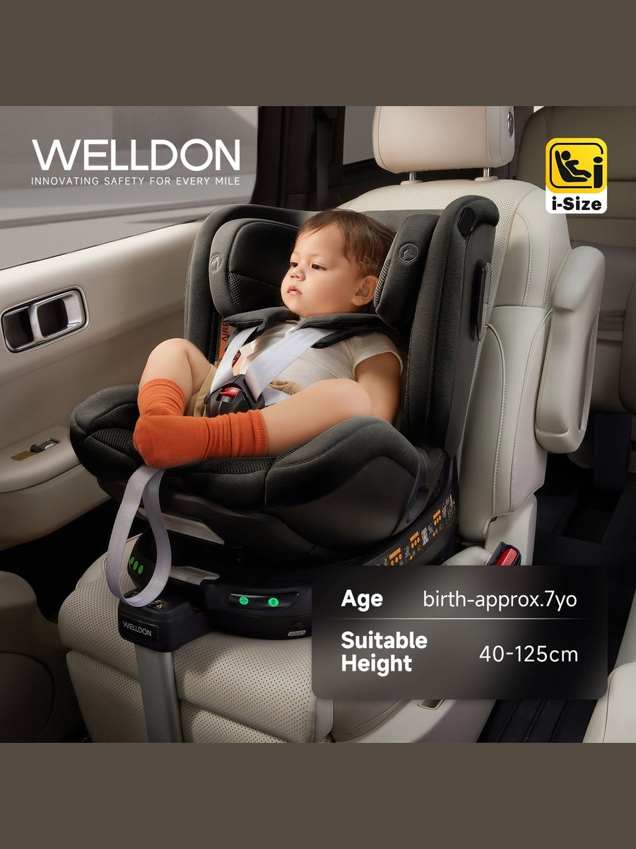 Welldon Smart Rotate 2 Pro+ Car Seat – Ebony