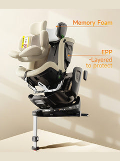 Welldon Smart Rotate 2 Pro+ Recliner Car Seat – Sahara Beige Welldon Mama's Joy
