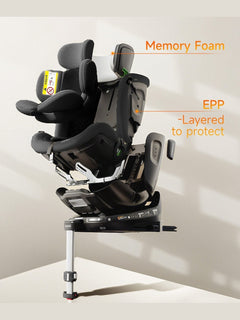 Welldon Smart Rotate 2 Pro+ - Recliner Car Seat – Ebony Welldon Mama's Joy
