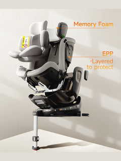 Welldon Smart Rotate 2 Pro+ Recliner Car Seat – Moonstone Grey Welldon Mama's Joy