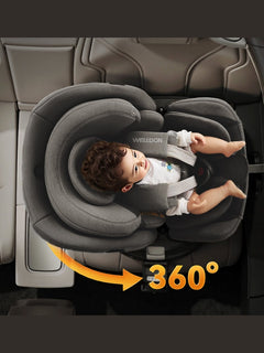 Welldon Smart Rotate 2 Pro+ - Recliner Car Seat – Ebony Welldon Mama's Joy