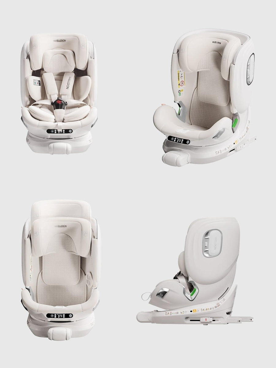 Welldon Smart Turn Air - Ventilated Electric Baby Car Seat – Ivory Welldon Mama's Joy