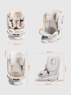 Welldon Smart Turn Air - Ventilated Electric Baby Car Seat – Ivory Welldon Mama's Joy