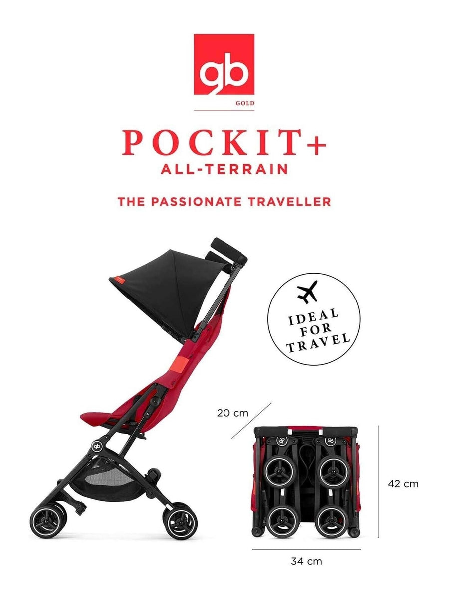 gb Gold Pockit+ All Terrain Ultra Compact Pushchair - Cabin Luggage Compliant gb Mama's Joy