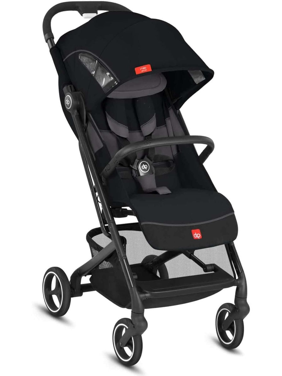 gb Gold Qbit+ All-City Stroller, from Birth to Approx 0-22 kg. 4 years, Velvet Black gb Mama's Joy