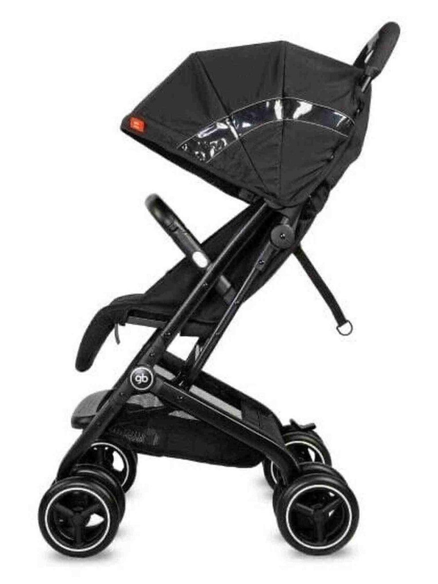gb Gold Qbit+ All-City Stroller, from Birth to Approx 0-22 kg. 4 years, Velvet Black gb Mama's Joy