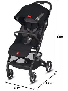 gb Gold Qbit+ All-City Stroller, from Birth to Approx 0-22 kg. 4 years, Vanila gb Mama's Joy