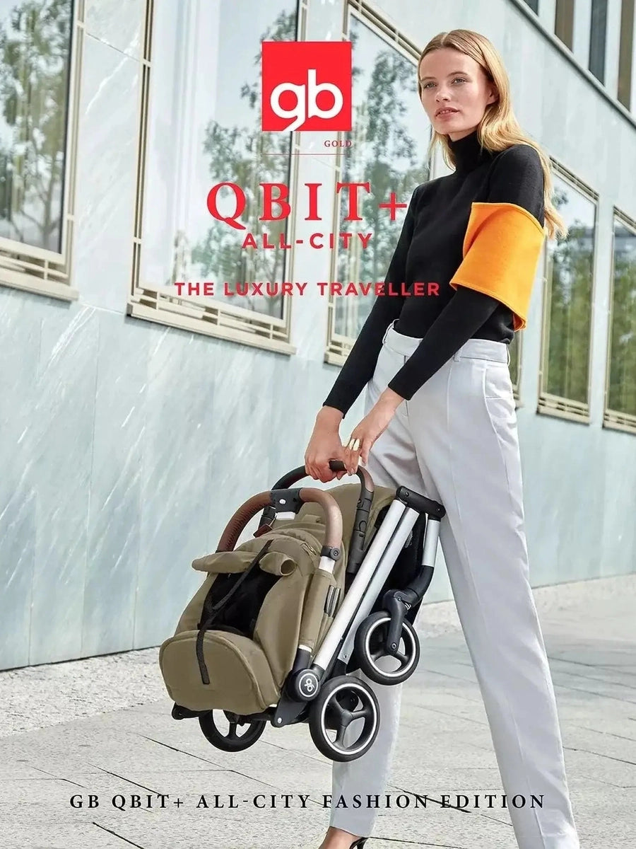 gb Gold Qbit+ All-City Stroller, from Birth to Approx 0-22 kg. 4 years, Vanila gb Mama's Joy