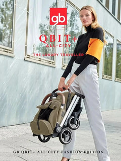 gb Gold Qbit+ All-City Stroller, from Birth to Approx 0-22 kg. 4 years, Vanila gb Mama's Joy