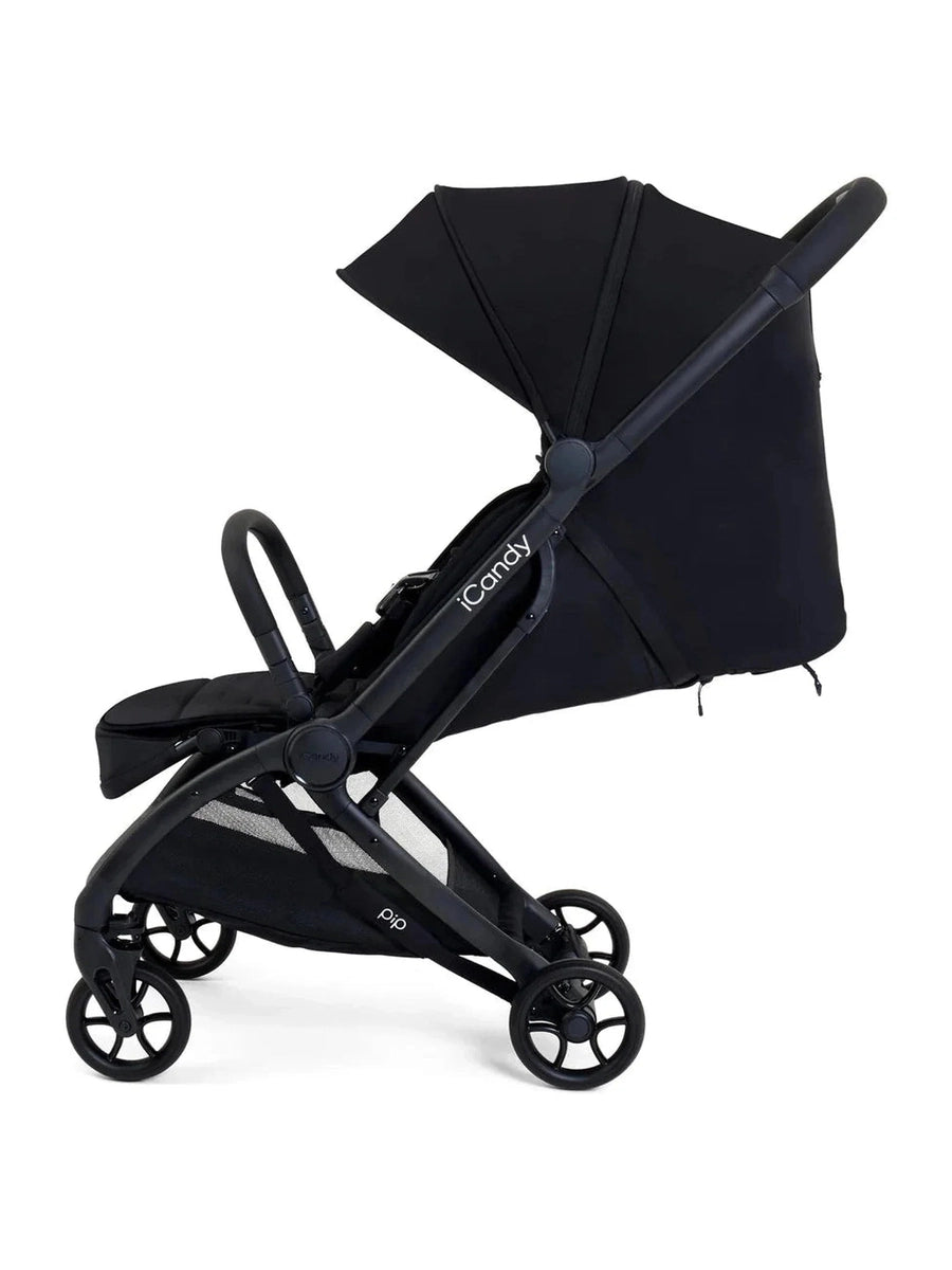 iCandy Pip Compact Pushchair – Lightweight, Cabin-Approved Stroller for Urban Living & Travel | Lie-Flat Seat, One-Hand Fold, Raincover -Black iCandy Mama's Joy