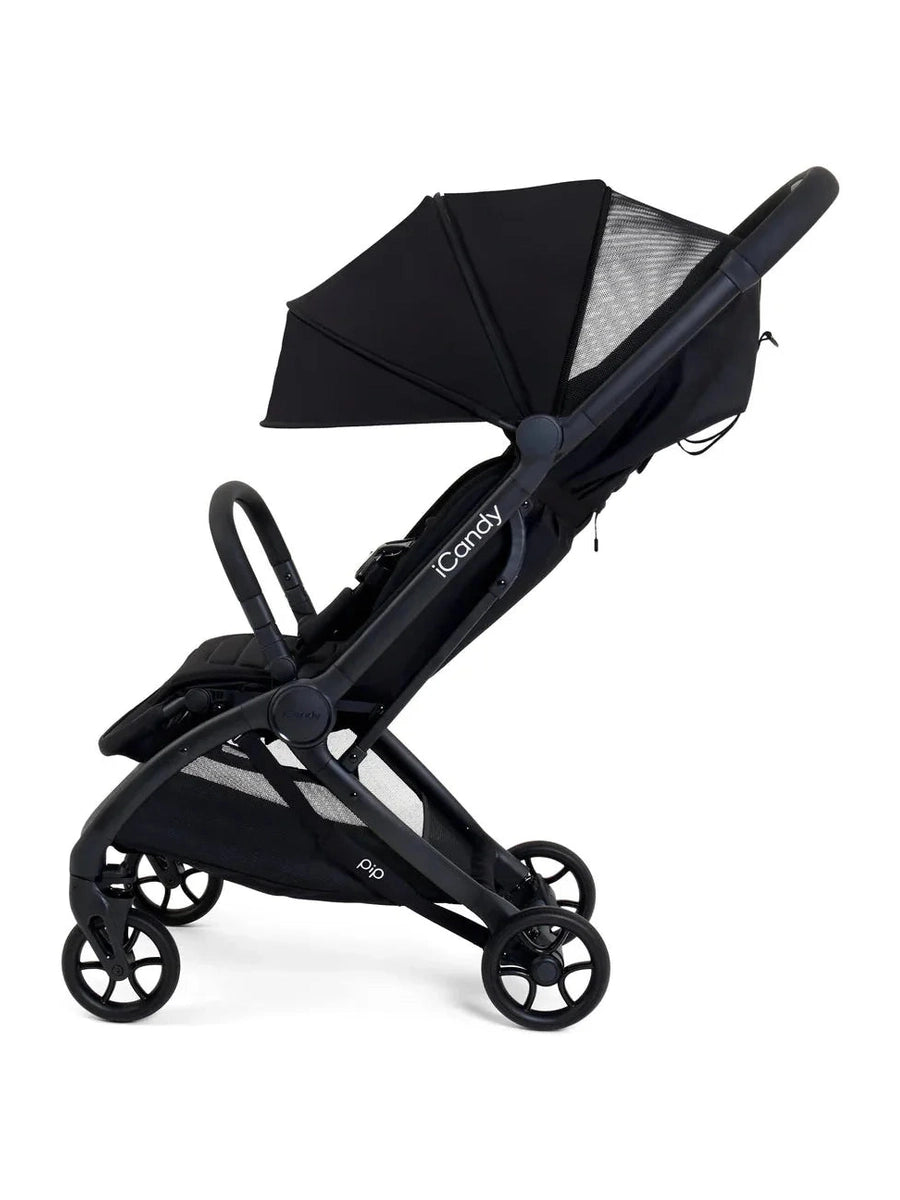 iCandy Pip Compact Pushchair – Lightweight, Cabin-Approved Stroller for Urban Living & Travel | Lie-Flat Seat, One-Hand Fold, Raincover -Black iCandy Mama's Joy